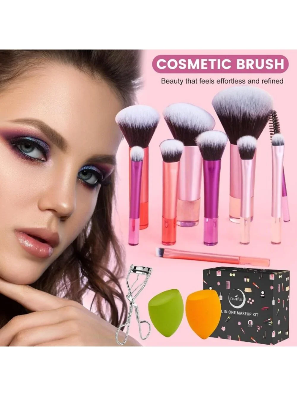 Complete Makeup Kit for Women - Essential Gift Set with Foundation, Eyeshadow